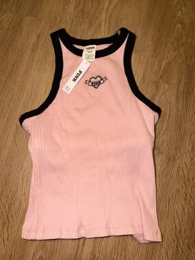 PINK Victoria's Secret Pink Tank Top with Black Trim